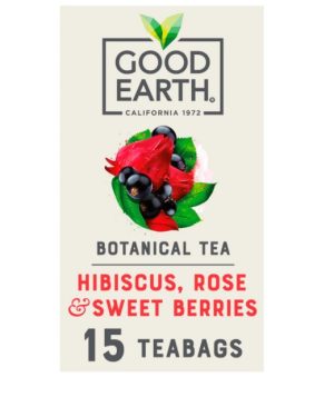 Good Earth Herbal Tea Hibiscus Rose & Sweet Berries 15 TeaBags 42g