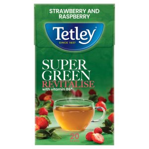 Tetley 20 Supergreen Vitamin B Berry Tea 40g