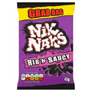 Nik Naks Rib N Saucy Crisps 45g