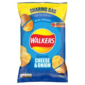 Walkers Sharing Bag Cheese & Onion 150g