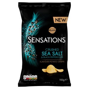 Sensations Crushed Sea Salt & Black Peppercorn 150g