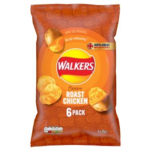Walkers Roast Chicken Nhfss 6 x 25g