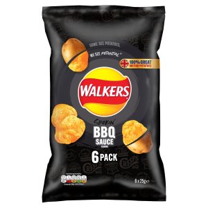 Walkers Bbq 6 X 25g