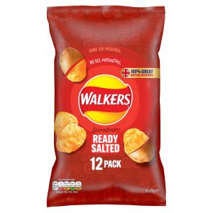 Walkers Ready Salted Crisps 12x25g