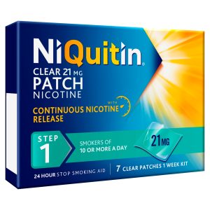 Niquitin CQ Clear Patch 21mg Step 1 Pack Of 7