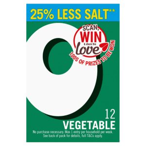 Oxo Reduced Salt Vegetable Stock Cubes Pack Of 12