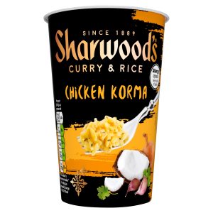 Sharwoods Chicken Korma Curry Rice Pot 70g
