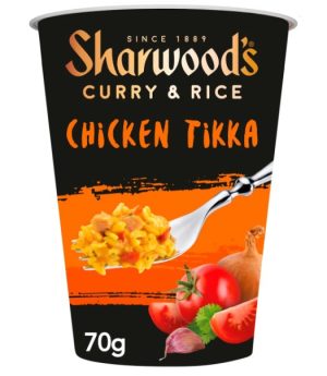 Sharwoods Chicken Tikka Curry Rice Pot 70g