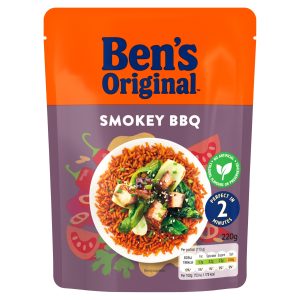 Bens Original Smokey Bbq Flavoured Microwave Rice 220g
