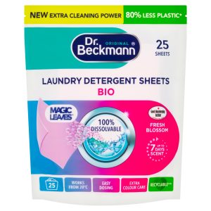 Dr Beckmann Magic Leaves Laundry Detergent Sheets Bio 25 Sheets