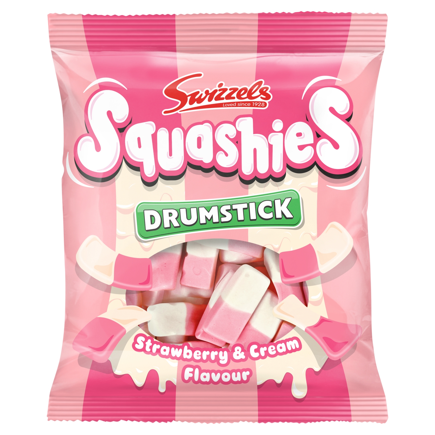 Squashies Drumstick Strawberry & Cream 100g