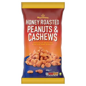 Honey Roast Peanuts And Cashews 200g