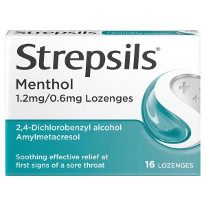 Strepsils Menthol Lozengers 16 Lozengers
