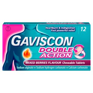 Gaviscon Double Action Mixed Berry Tablets Pack Of 12
