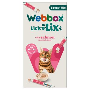 Webbox Lick-E-Lix Salmon & Omega 3 & 6 5x15g