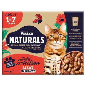 Webbox Naturals Cat Mixed In Gravy Selection 8 x 100g