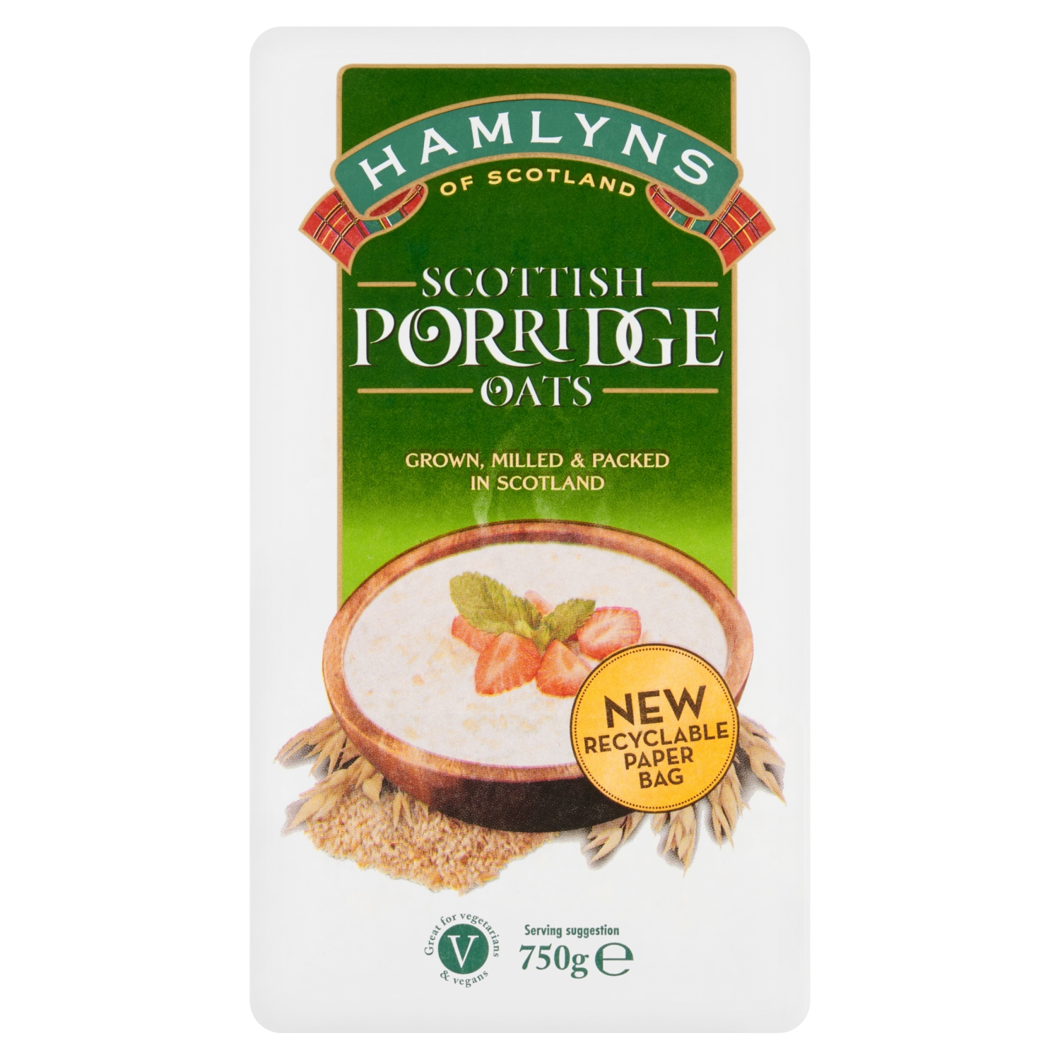 Hamlyns Of Scotland Scottish Porridge Oats 750g