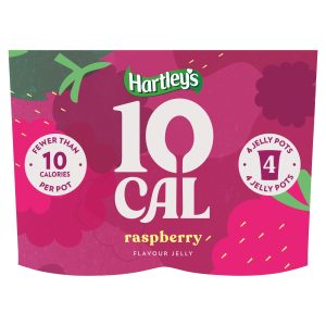 Hartleys 10 Cal Raspberry Jelly 4 x 175g