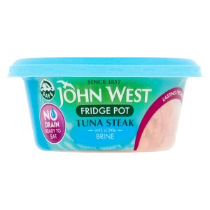 John West Fridge Pot No Drain Tuna Steak in Brine 110g