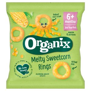 Organix Sweetcorn Rings 20g