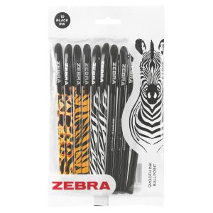 Zebra Doodlerz Smooth Stick Animal Assorted Pack Of 10