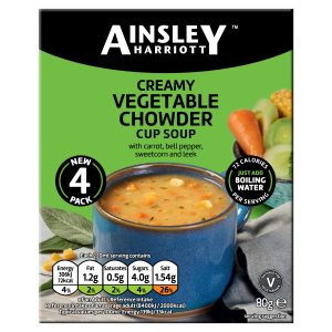 Ainsley Harriot New England Vegetable Chowder Cup Soup 80g