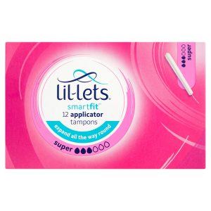 Lil-Lets Cardboard Applicator Tampons Super Pack Of 12