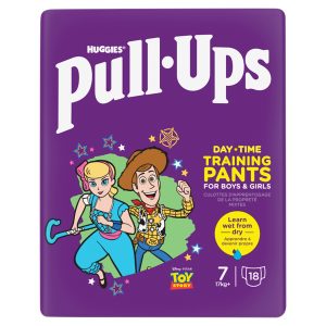 Huggies Pull Ups Daytime Training Pants Boy & Girl Size 7 Pack Of 18