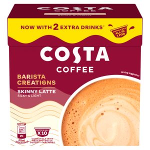 Costa Dolce Gusto One Pod Skinny Latte 10 Pods 140g