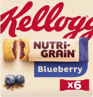 Kelloggs Nutri-grain Blueberry 6 X 37g