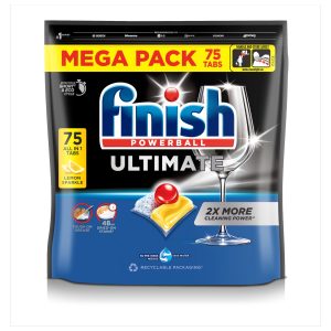 Finish Ultimate Lemon Dishwashing Tablets Pack Of 75