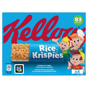 Kelloggs Rice Krispies Breakfast Cereal Bars 4 x 20g