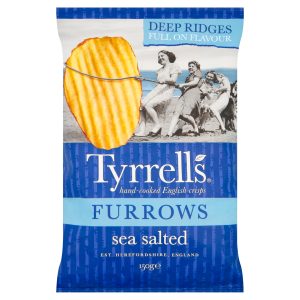 Tyrrells Furrows Sea Salted Crisps 150g