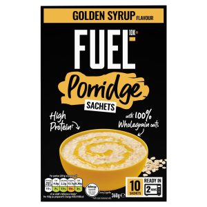 Fuel 10k Porridge Sachets Golden Syrup 10 x 36g