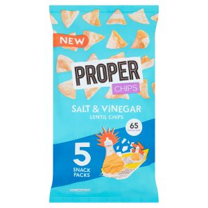 Properchips Salt And Vinegar Lentil Chips 5 X 14g
