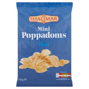 Shalimar Mini Poppadoms Plain 75g
