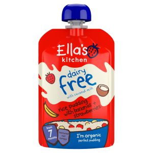 Ellas Kitchen Dairy Free Rice Pudding With Banana + S/Berries 7+M 80g
