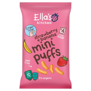 Ellas Kitchen Strawberry & Banana Mini Puffs 32g