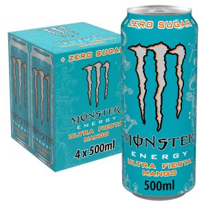 Monster Ultra Fiesta Mango Zero Sugar 4 x 500ml