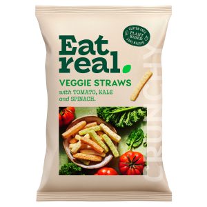 Eat Real Kale Tomato and Spinach Veggie Straws 110g