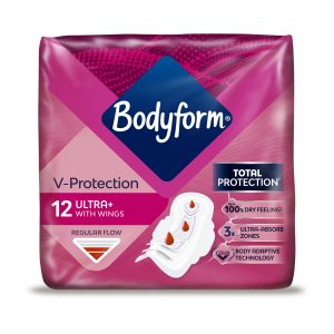 Bodyform Cour V Ultra Normal Sanitary Towels Wings Pack Of 12