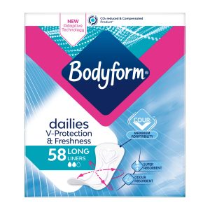 Bodyform Dailies Long Panty Liners Pack Of 58