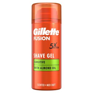 Gillette Fusion Sensitive Skin Shaving Gel With Almond Oil 75ml