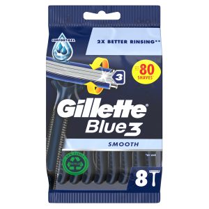 Gillette Blue 3 Disposable Razors Pack Of 8