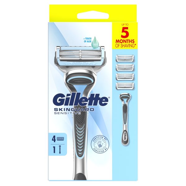 Gillette Skinguard Razor +4 Blades | British Chemist
