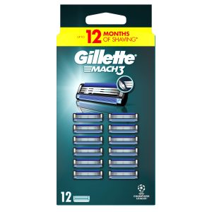 Gillette Mach 3 Razor Blades Refill Pack Of 12