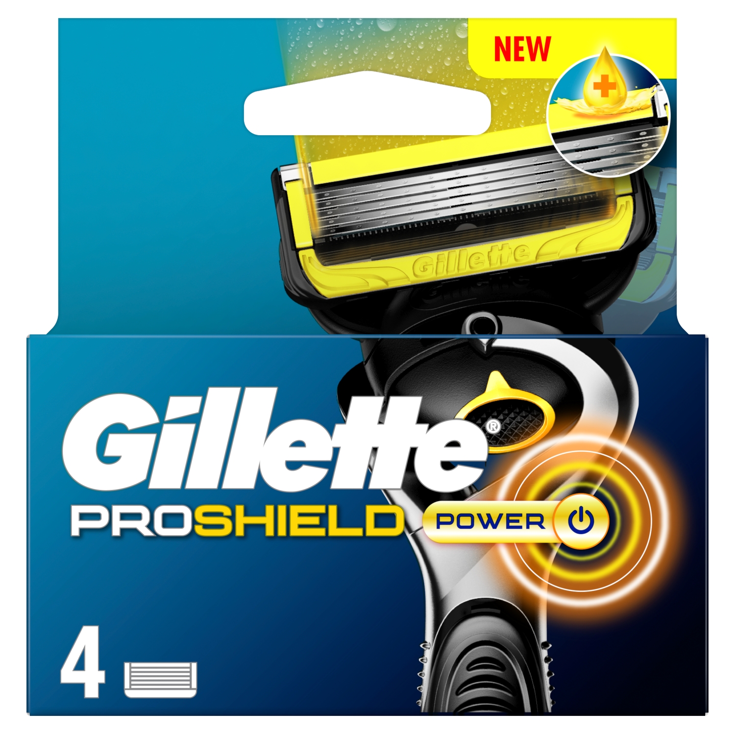 Gillette Proshield Power Razor Blades Refill Pack Of 4
