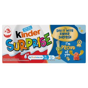 Kinder Surprise Eggs Pack Of 3 60g