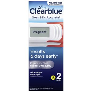 Clearblue Digital Preganncy Test 6 Days Early 2 Tests
