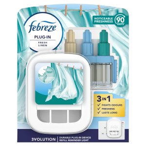 Febreze 3vol Starter Kit Fresh Linen 20ml